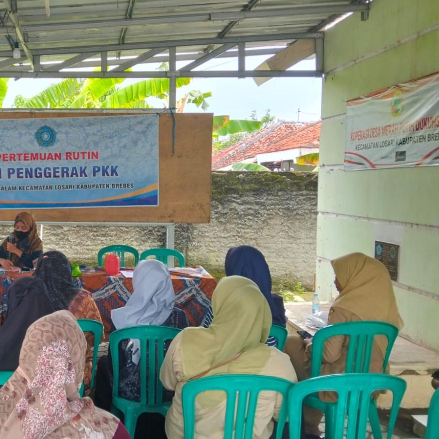 PERTEMUAN RUTIN BULANAN PKK DESA DUKUHSALAM KEC. LOSARI
